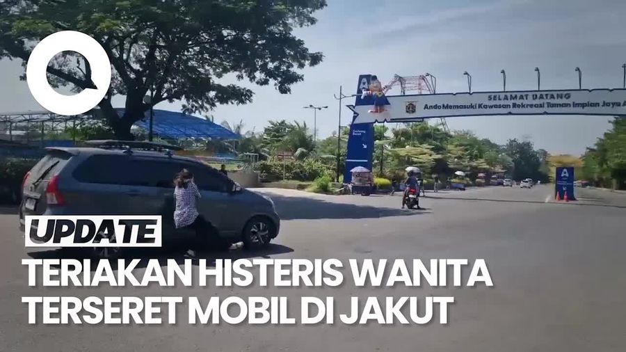 Heboh Wanita Terseret Kejar Avanza yang Menyerempet Mobilnya di Jakut 
