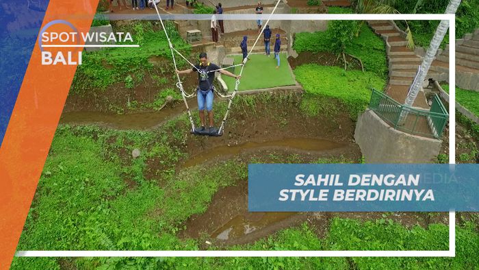 Menikmati Keseruan Bermain Swing Giant dengan Gaya Berdiri, Bali