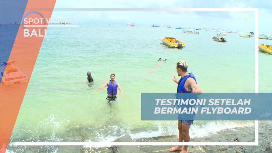 Pengalaman Seru Pertama Kali Mencoba Sensasi Naik Flyboard, Bali