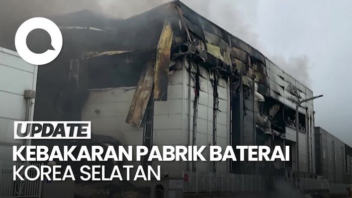 Penampakan Kebakaran Besar Pabrik Baterai Korsel, 22 Orang Tewas