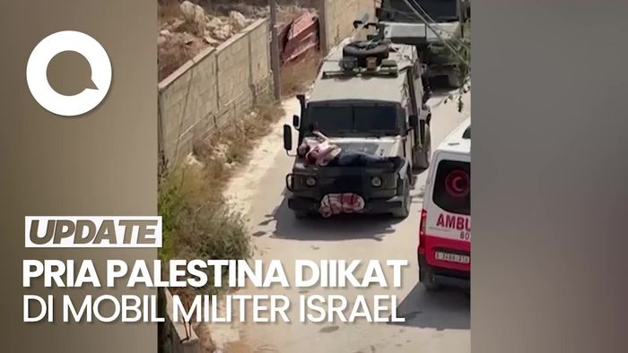 Viral Pria Palestina Diikat di Mobil Militer Israel, AS: IDF Harus Selidiki!