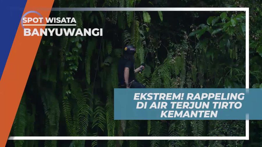 Rappeling Menantang di Air Terjun Tirto Kemanten Banyuwangi