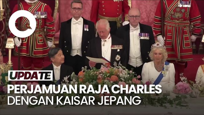 Perjamuan Raja Charles III dengan Kaisar Jepang di Istana Buckingham 