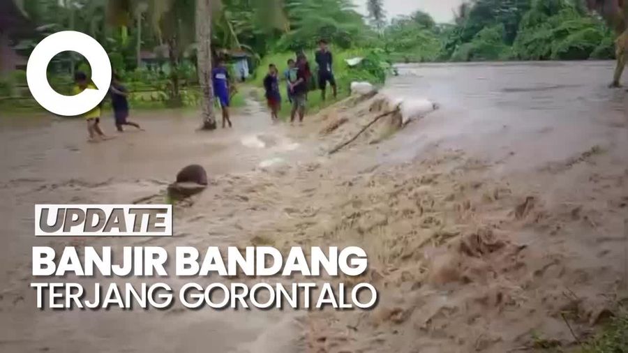 Banjir Bandang Hantam Gorontalo: Rumah Hanyut-Jembatan Rusak