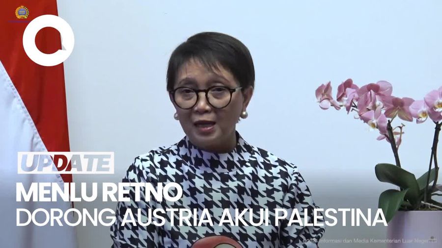 Menlu Retno Marsudi Dorong Austria Akui Negara Palestina