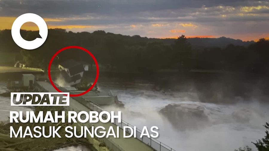 Detik-detik Rumah Masuk Sungai Akibat Diterjang Banjir di Minnesota AS