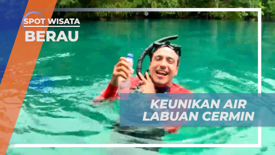 Uniknya Air Danau Labuan Cermin yang Memiliki Dua Rasa, Berau