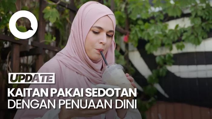 Minum Pakai Sedotan Percepat Penuaan Dini? Ini Kata Spesialis Kulit