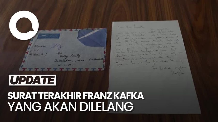 Wujud Surat Terakhir Novelis Franz Kafka yang Bakal Dilelang