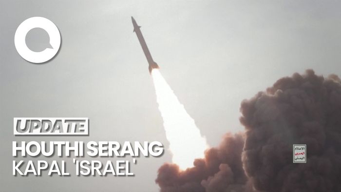Momen Rudal Houthi Meluncur Menargetkan Kapal Israel