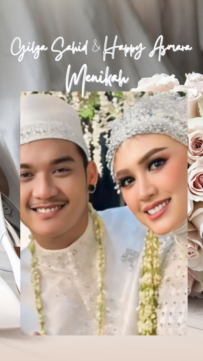 Happy asmara dan gilga sahid dikabarkan menikah