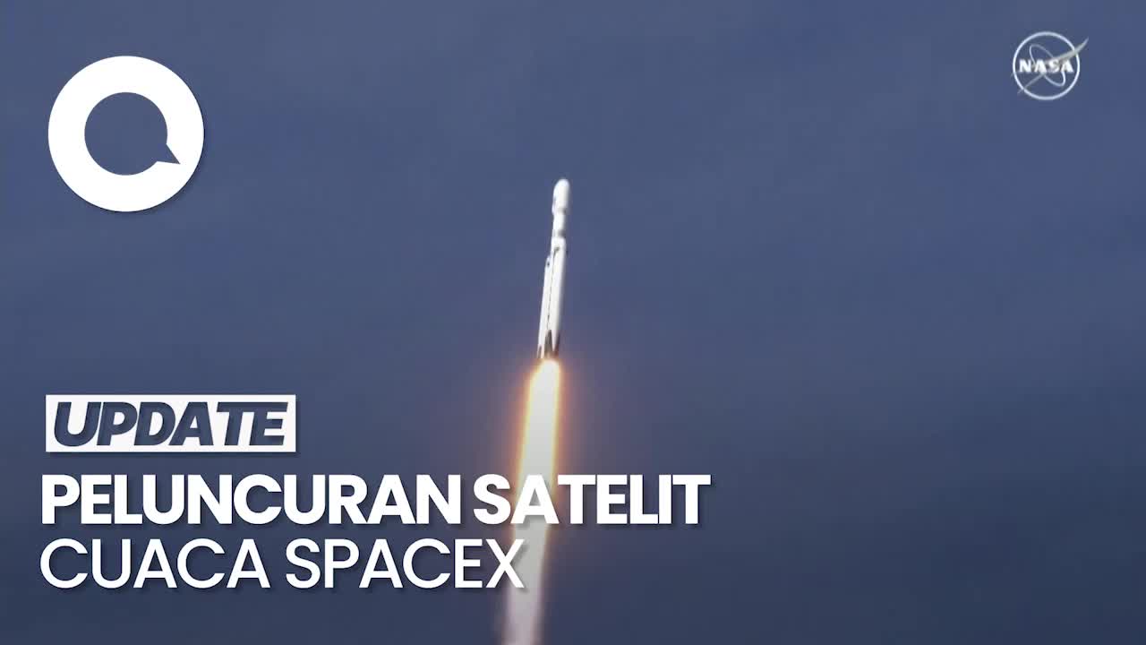 SpaceX Luncurkan Roket Falcon Bawa Satelit Cuaca