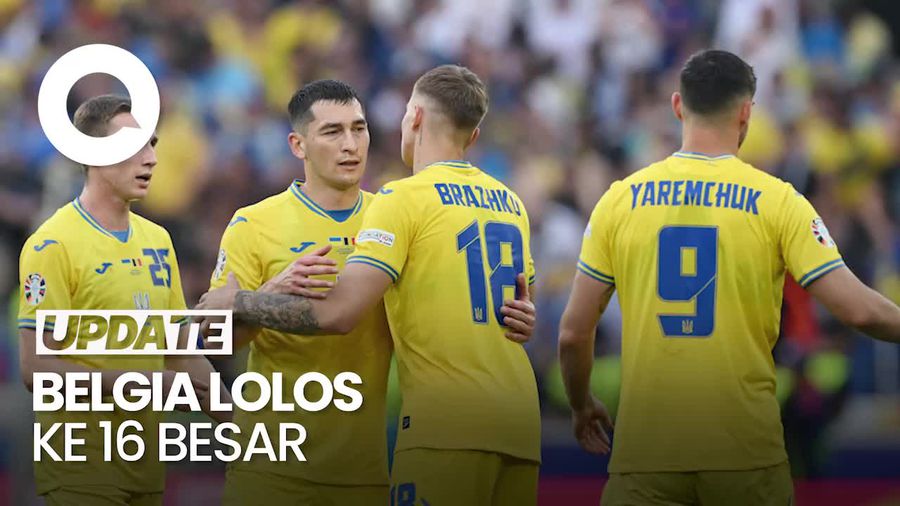 Euro 2024: Tahan Imbang Ukraina, Belgia ke 16 Besar