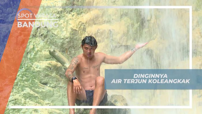 Merasakan Sensasi Dingin Air Terjun Koleangkak Bandung