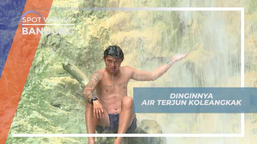 Merasakan Sensasi Dingin Air Terjun Koleangkak Bandung