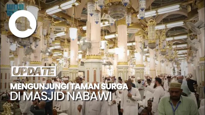 Salat Berjamaah di Raudhah, Taman Surga di Masjid Nabawi