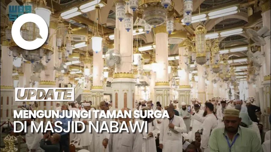 Salat Berjamaah di Raudhah, Taman Surga di Masjid Nabawi