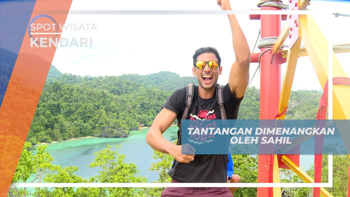 Seru-seruan Adu Cepat Balapan Menuju Tempat Permainan Flying Fox, Kendari
