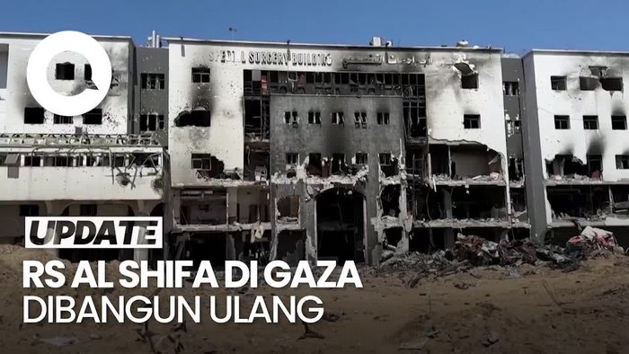 RS Al Shifa di Gaza Mulai Diperbaiki Seusai Hancur Diserang Israel