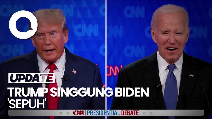 Tawa Biden Kala Trump Ejek Usia Tua-Minta Tes Kognitif