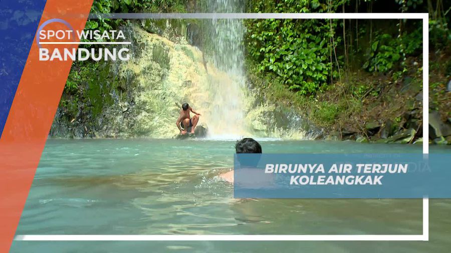 Melihat Keindahan Birunya Air Terjun Koleangkak Bandung
