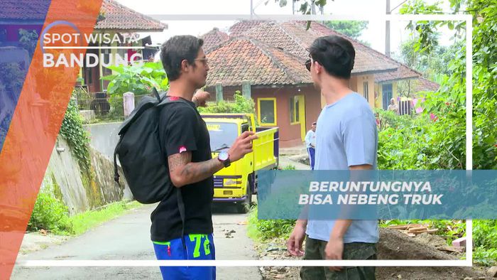 Seru-seruan Nebeng Truk Menuju Air Terjun Koleangkak Bandung