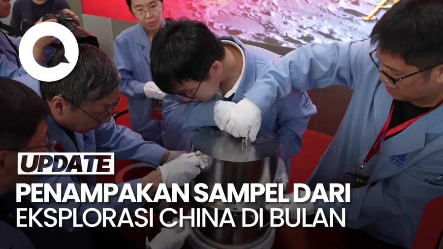 China Pamerkan Sampel Batuan dari Sisi Jauh Bulan
