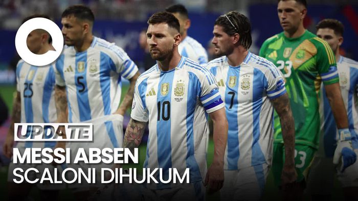 Argentina Tanpa Messi dan Scaloni Lawan Peru