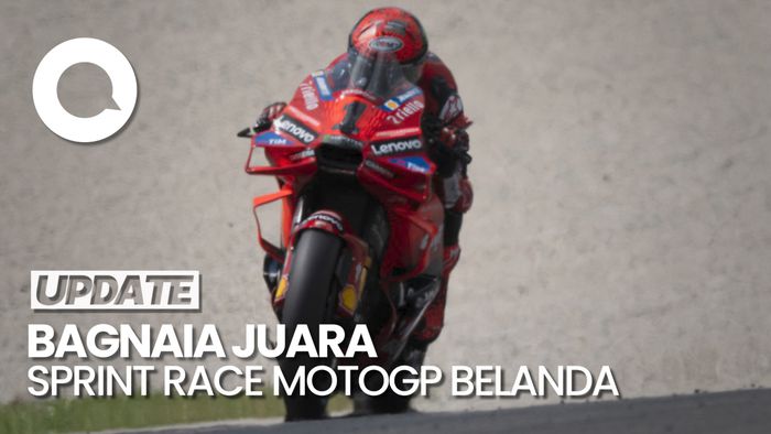 Bagnaia Juara Sprint Race MotoGP Belanda, Marquez Crash