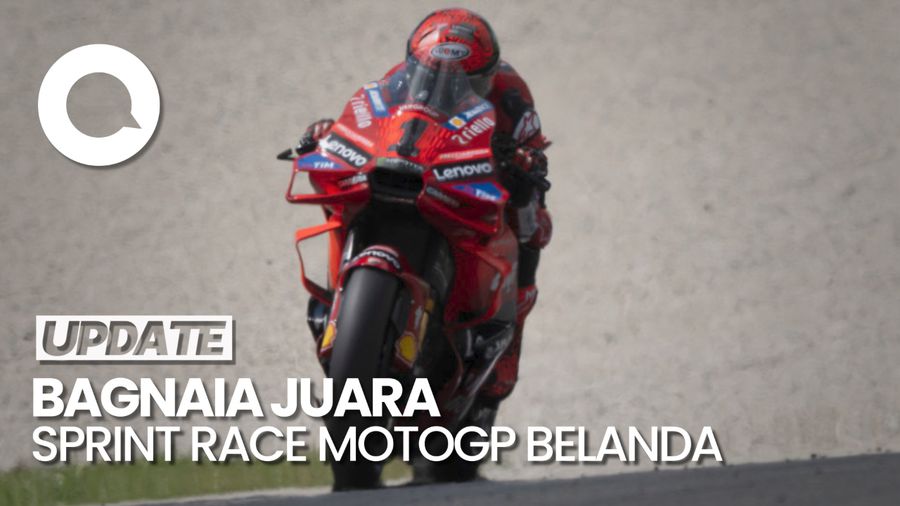 Bagnaia Juara Sprint Race MotoGP Belanda, Marquez Crash