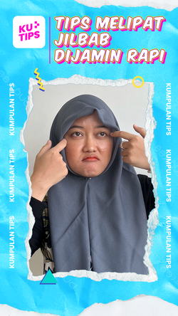 KuTips: Tutorial Melipat Jilbab Square agar Tak Bergaris