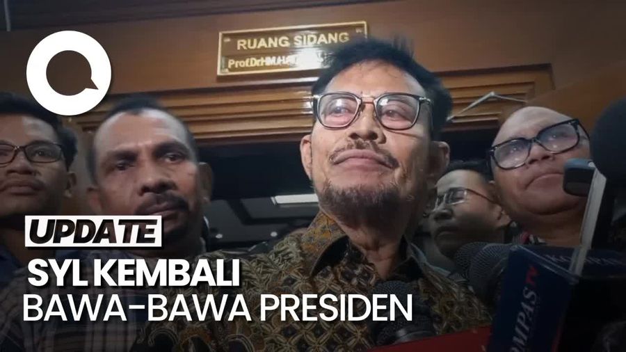 Saat SYL Sebut-sebut Presiden Setelah Dituntut 12 Tahun Bui