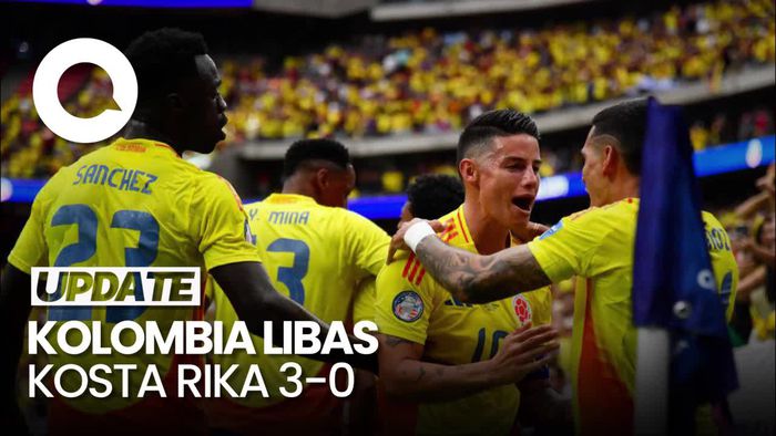 Kolombia Libas Kosta Rika 3-0, Luis Diaz Cs ke Perempatfinal