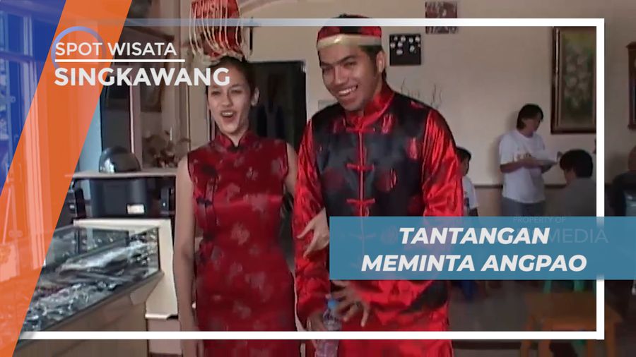 Tantangan Seru Ala COV, Berkeliling Kota Meminta Angpao Kepada Warga Singkawang