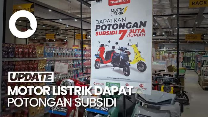 Hemat Banget! Motor Listrik Dapat Potongan Subsidi Rp 7 Juta di Transmart
