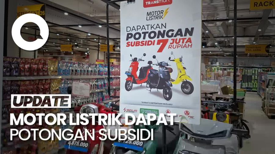 Hemat Banget! Motor Listrik Dapat Potongan Subsidi Rp 7 Juta di Transmart