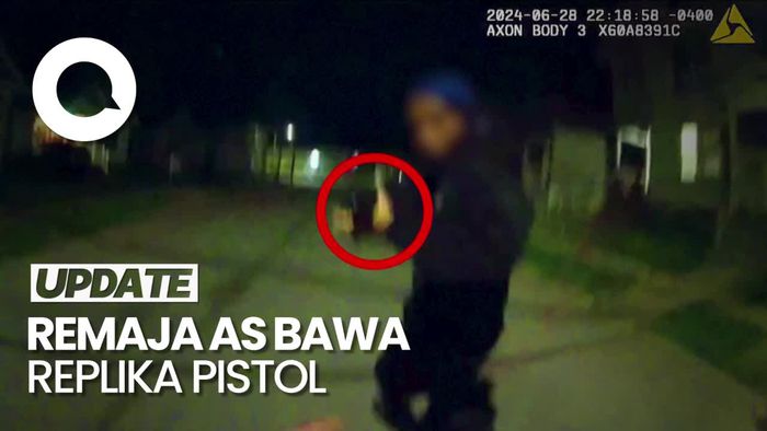 Detik-detik Polisi AS Tembak Mati Remaja yang Bawa Pistol Replika