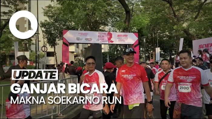 Momen Ganjar-Hasto Lari Bareng di Acara Soekarno Run