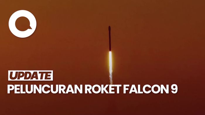 Detik-detik Peluncuran Roket Falcon 9 di California