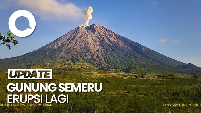 Gunung Semeru Erupsi Lagi, Luncurkan Abu Vulkanik Setinggi 600 Meter