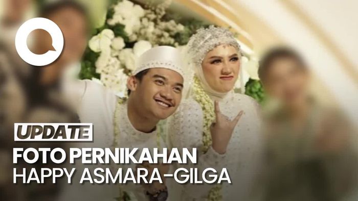Happy Asmara-Gilga Sahid Pamer Foto Pernikahan