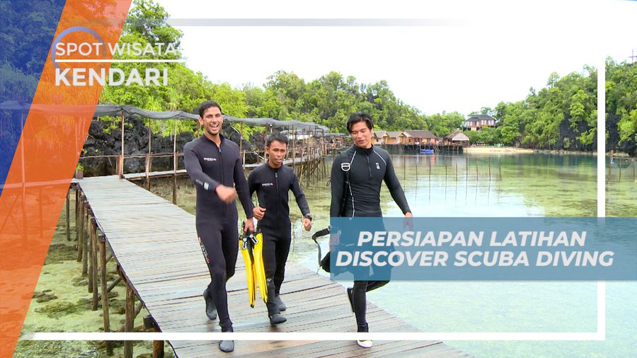 Ikuti Intruksi, Latihan Discover Scuba Diving Bersama Dive Master, Kendari
