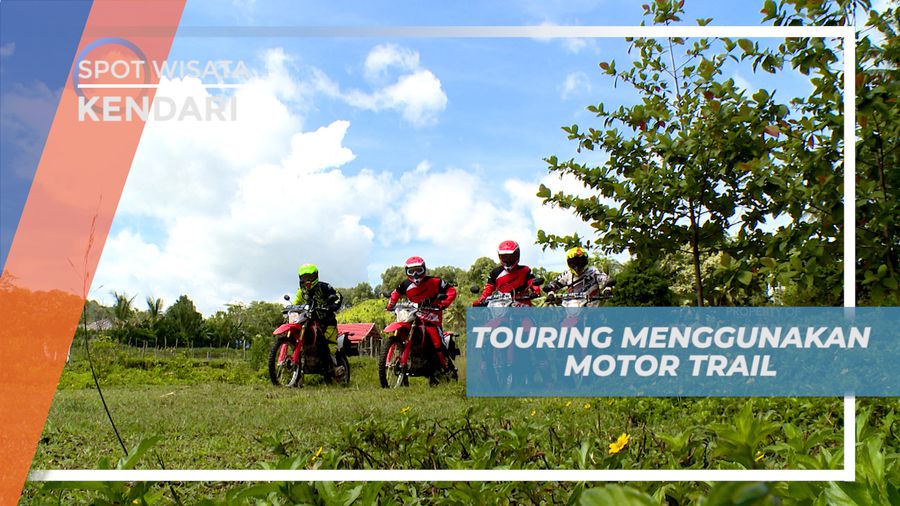 Menikmati Keseruan Mengeksplore Keindahan Padang Savana Naik Motor Trail, Kendari