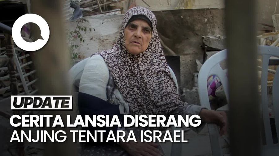 Wanita Lansia di Gaza Cerita Detik-detik Diserang Anjing Tentara Israel
