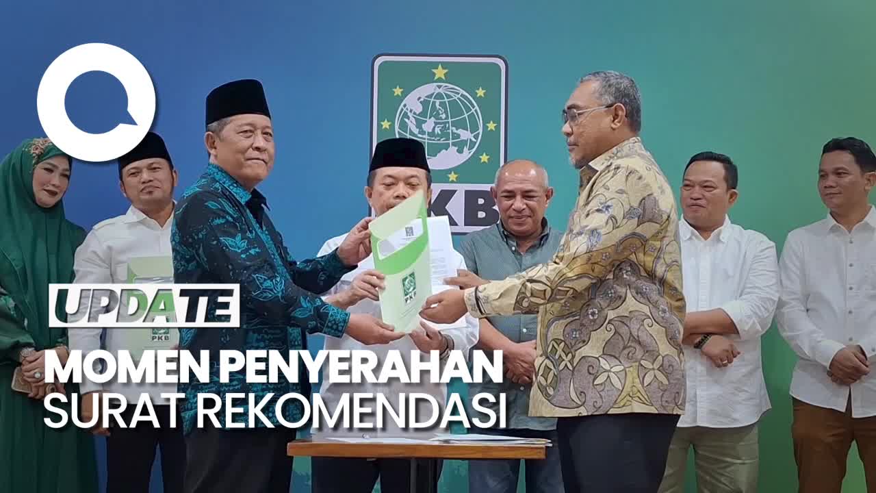 PKB Serahkan Surat Rekomendasi Ke Cagub-Cawagub 4 Wilayah Pilkada 2024