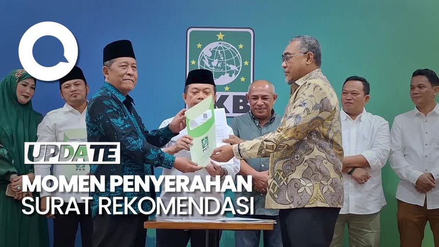 PKB Serahkan Surat Rekomendasi ke Cagub-Cawagub 4 Wilayah Pilkada 2024