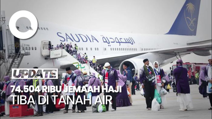 74.504 Ribu Jemaah Haji Tiba di Tanah Air, 348 Orang Wafat