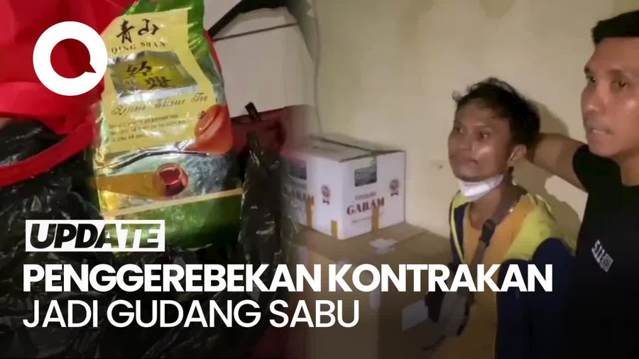 Momen Polisi Gerebek Rumah Kontrakan Jadi Gudang Sabu di Ciledug