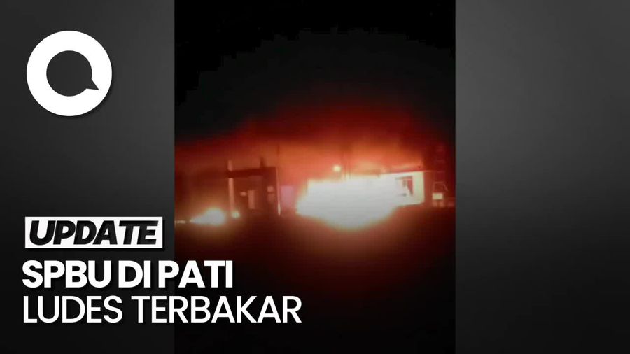 SPBU di Pati Ludes Terbakar, Saksi Sempat Dengar Ledakan