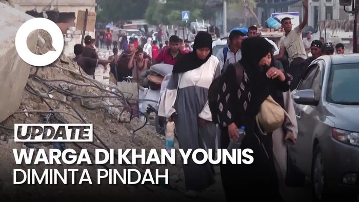 Israel Perintahkan Evakuasi Massal, Warga di Khan Younis Diminta Pindah